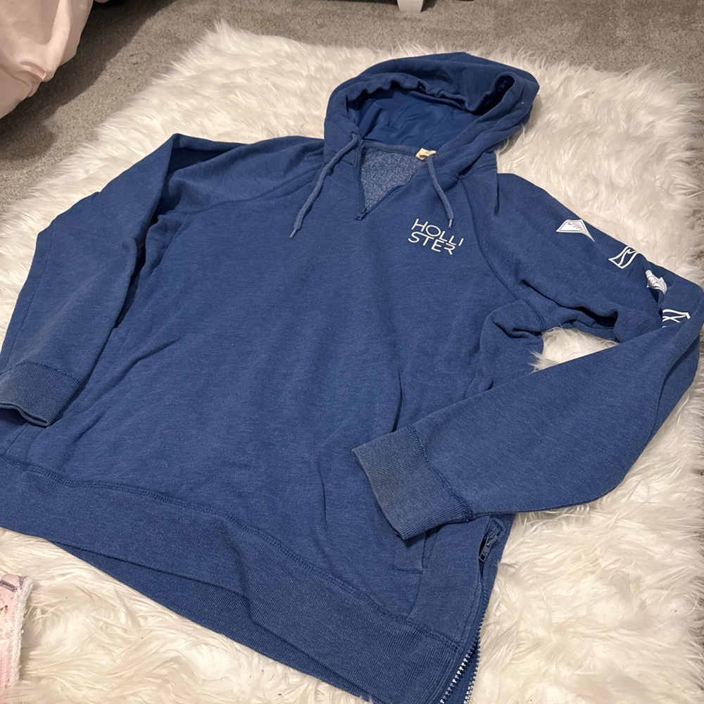 Hollister Surf Graphic Oversized Quarter Zip